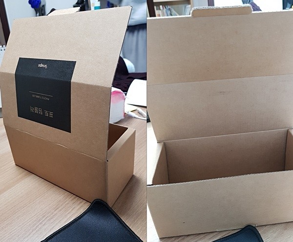A씨가 실제로 배송받은 포장 상자의 모습